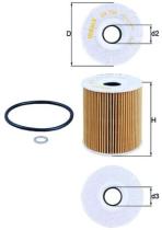 MAHLE OX156D - ELEMENTOS FILTRANTES DE ACEITE