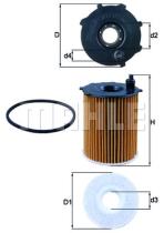 MAHLE OX1712D - ELEMENTOS FILTRANTES DE ACEITE