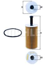 MAHLE OX193D - ELEMENTOS FILTRANTES DE ACEITE