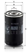 MANN W71930 - [*]FILTRO ACEITE