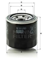 MANN W81180 - FILTRO ACEITE
