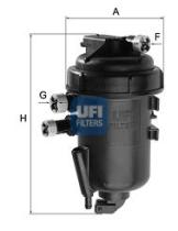 UFI 5512500 - FILTRO COMBUSTIBLE COMPLETO GASOIL