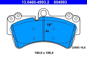 ATE 604993 - PASTILLA FRENO AUDI Q7