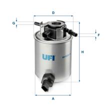 UFI 2402001 - FILTRO AUTO_LV CARBURANTE INFINITI