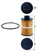 MAHLE KX208D - ELEMENTOS FILTRANTES DE COMBUSTIBLE