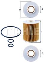 MAHLE OX1634D - ELEMENTOS FILTRANTES DE ACEITE