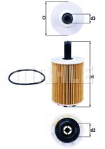 MAHLE OX188D - ELEMENTOS FILTRANTES DE ACEITE