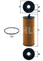 MAHLE OX3614D - ELEMENTOS FILTRANTES DE ACEITE