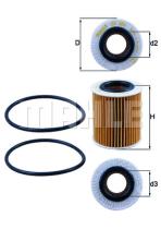 MAHLE OX386D - ELEMENTOS FILTRANTES DE ACEITE
