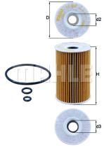 MAHLE OX388D - ELEMENTOS FILTRANTES DE ACEITE