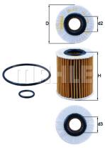MAHLE OX413D1 - ELEMENTOS FILTRANTES DE ACEITE
