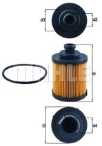 MAHLE OX418D - ELEMENTOS FILTRANTES DE ACEITE