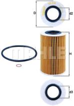 MAHLE OX436D - ELEMENTOS FILTRANTES DE ACEITE