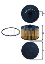 MAHLE OX968D - ELEMENTOS FILTRANTES DE ACEITE