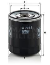 MANN W7053 - FILTRO ACEITE