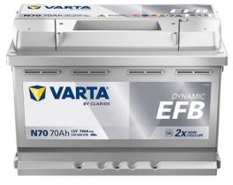 VARTA N70 - BATERIA BLUE DYNAMIC EFB 70 AH.