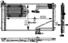 MAHLE AC346000S - CONDENSADOR TURISMO MB C-CL. (W203)