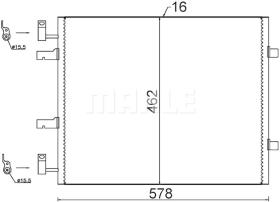 MAHLE AC708000S - CONDENSADOR COMERCIAL LIGERO RENAUL