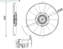 MAHLE CFF529000P - VENTILADOR AC VW CRAFTER
