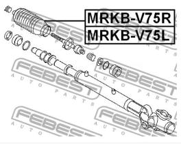 FEBEST MRKBV75R - GUARDAPOLVOS LA CREMALLERA DIRECCION DERECHO