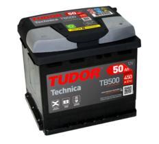 TUDOR TB500 - BATERIA 12 V 50AH 450A +ETN 0 207X1