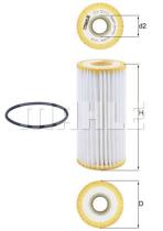 MAHLE OX1217D - ELEMENTOS FILTRANTES DE ACEITE