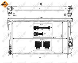 NRF 53472 - RADIADOR  BMW 116D 09-
