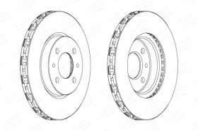 CHAMPION 562178CH - DISCOS DE FRENO FIAT DOBLO 257MM