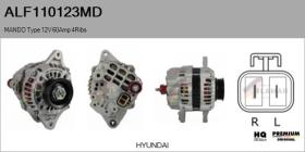 FLAMAR ALF110123MD - ALT NUEVO ORIG.MANDO TYPE 12V 60AMP PR4