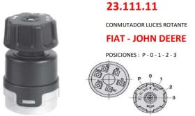 COBO ELECTRICIDAD 2311111 - CONM.LUCES FIAT-JOHN DEERE(0-1-2-3)
