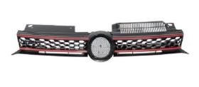 AUTO CARSER 240158G - REJILLA FRONTAL GOLF VI  GTI ROJA / NEGRO