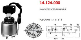 COBO ELECTRICIDAD 14124000 - LLAVE DE CONTACTO ARRANQUE
